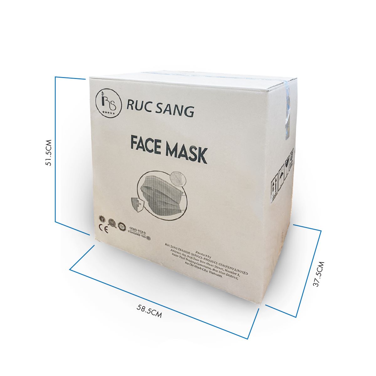 Carton of Medical Face Mask with 4 ply (50 boxes)