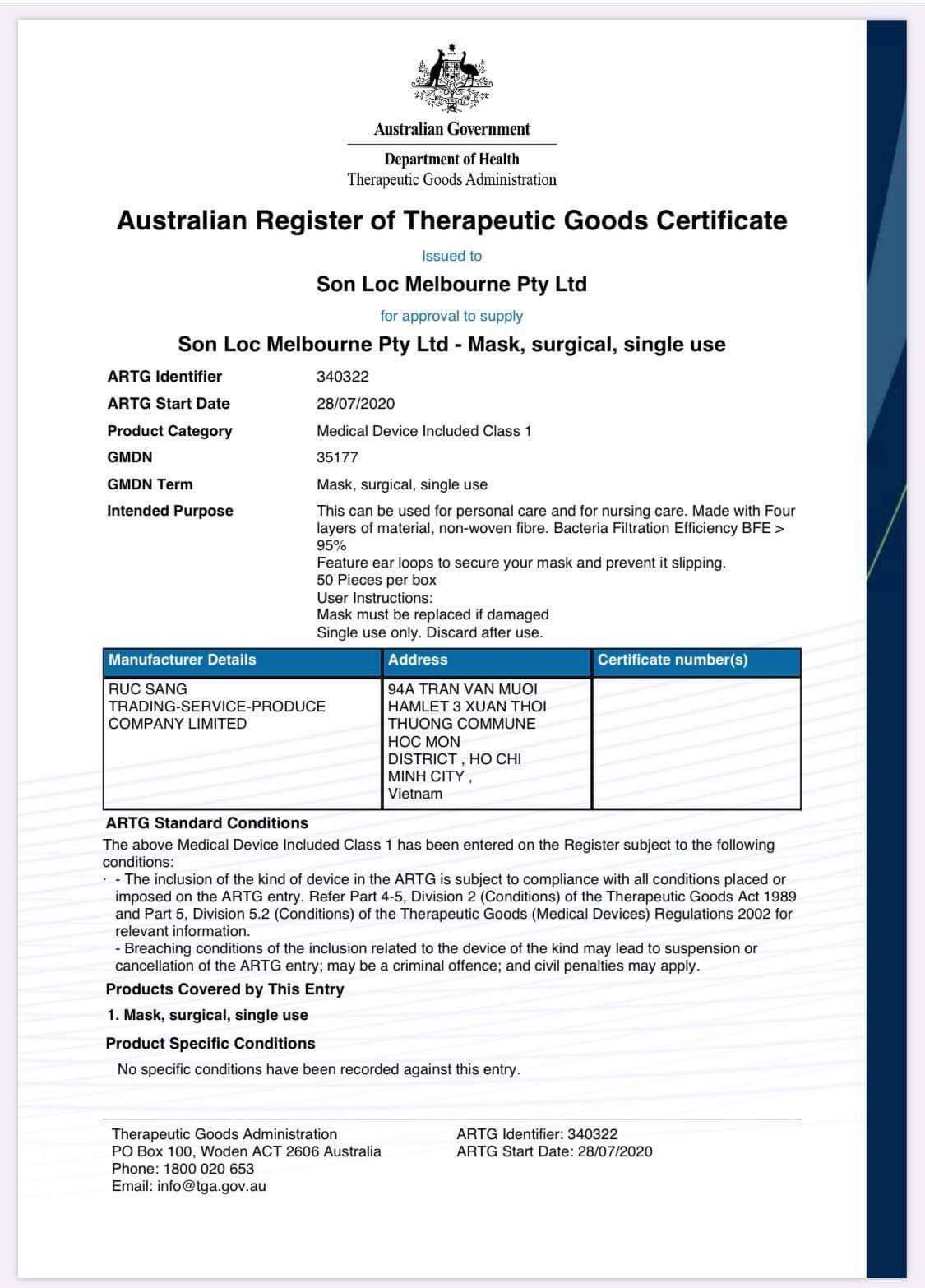 Carton of Medical Face Mask with 4 ply (50 boxes)