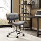Artiss Wooden Fabric Office Chair Grey