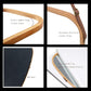 Hanging Full Length Wall Mirror - Solid Bamboo Frame and Adjustable Leather Strap for Bathroom and Bedroom